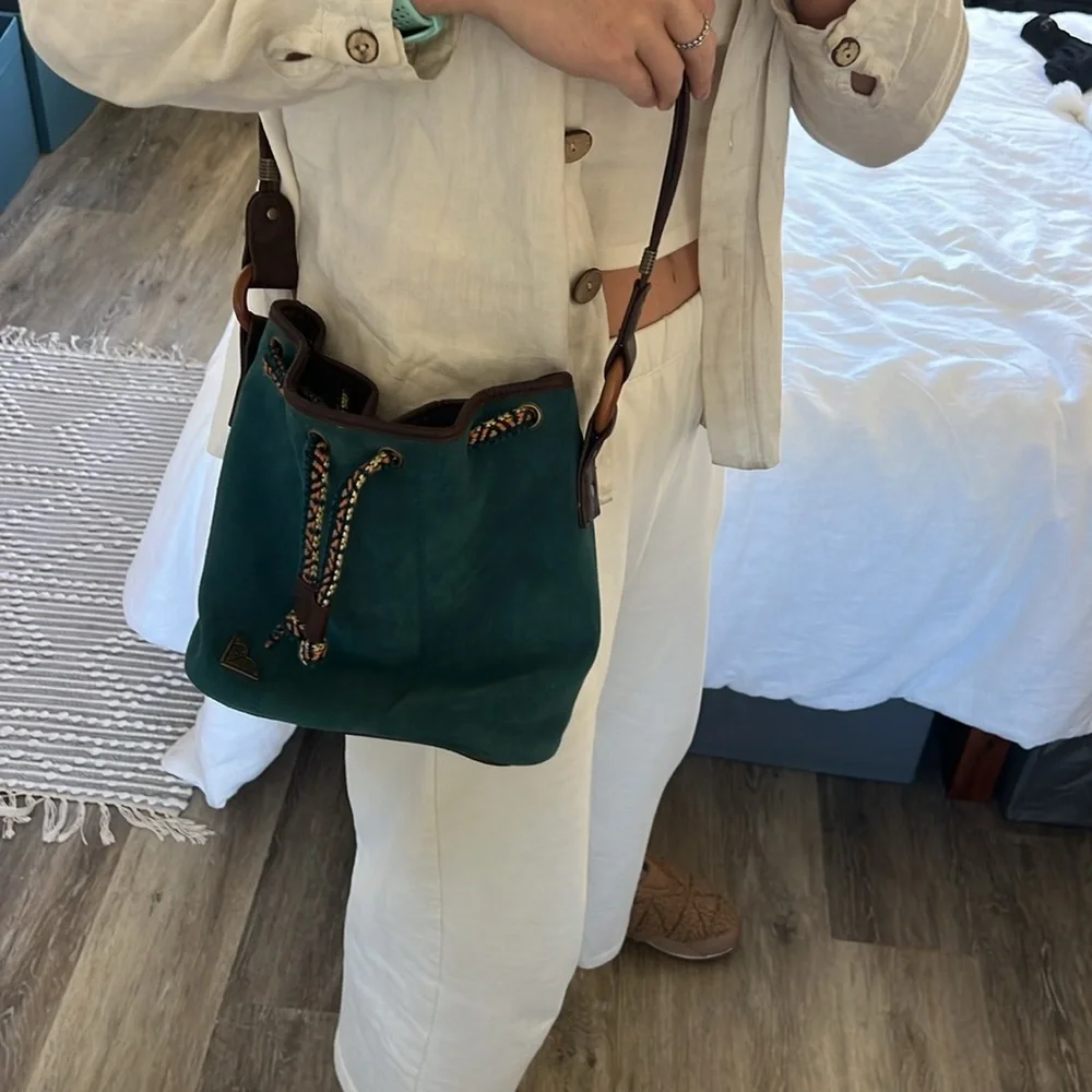 Roxy Blue and Leather Bag - Picture 5 of 5